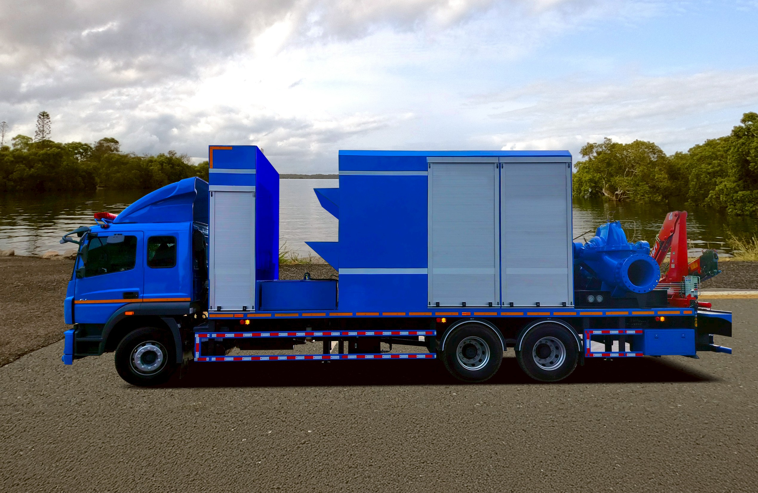 รถสูบส่งน้ำระยะไกล